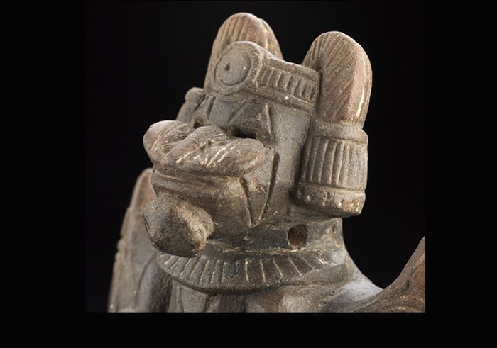 Ocarina en cerámica del periodo Tairona, 900 a 1600 d. C. Foto: Clark Manuel Rodríguez.